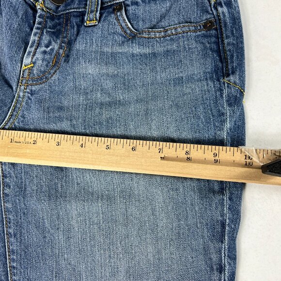 Express X2 Jeans Women's Measured 31x29 Slim Low Rise Boot Cut Blue Denim Tag 8 - Picture 14 of 16